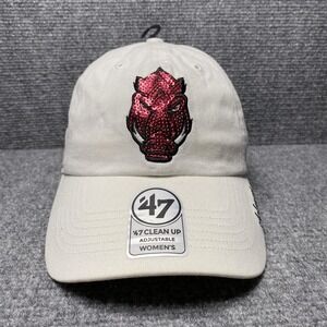 Arkansas Razorbacks Hat Cap Strap Back Womens NCAA Baseball Sequin College